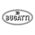 Bugatti logo, one of the exotic car brands we buy